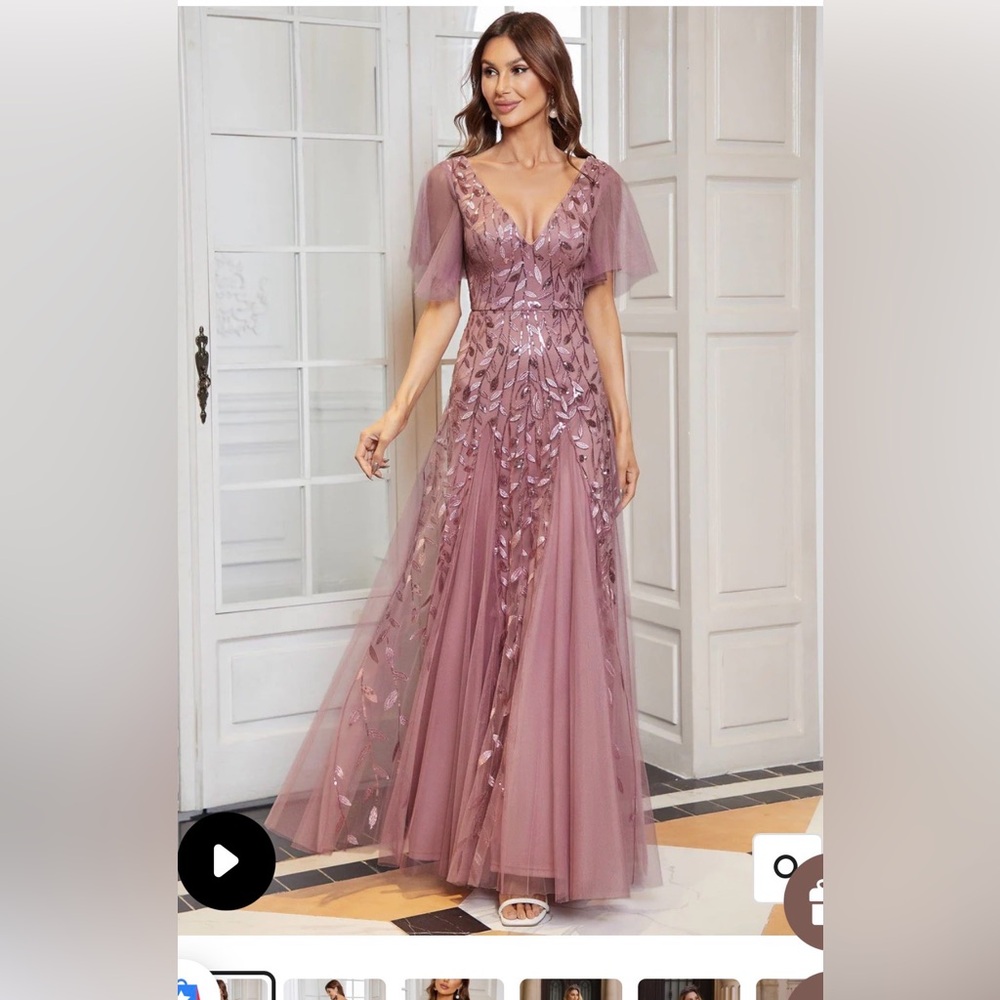 Ever Pretty Dusty Rose Maxi Dress